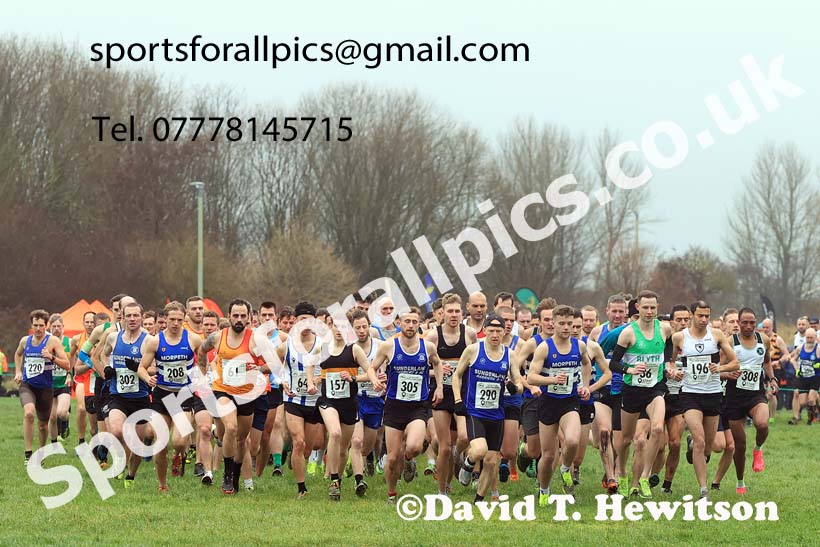 Senior mens 2023 North Eastern Cross Country Champs., Temple Park, South Shields. Photo: David T. Hewitson/Sports for All Pics